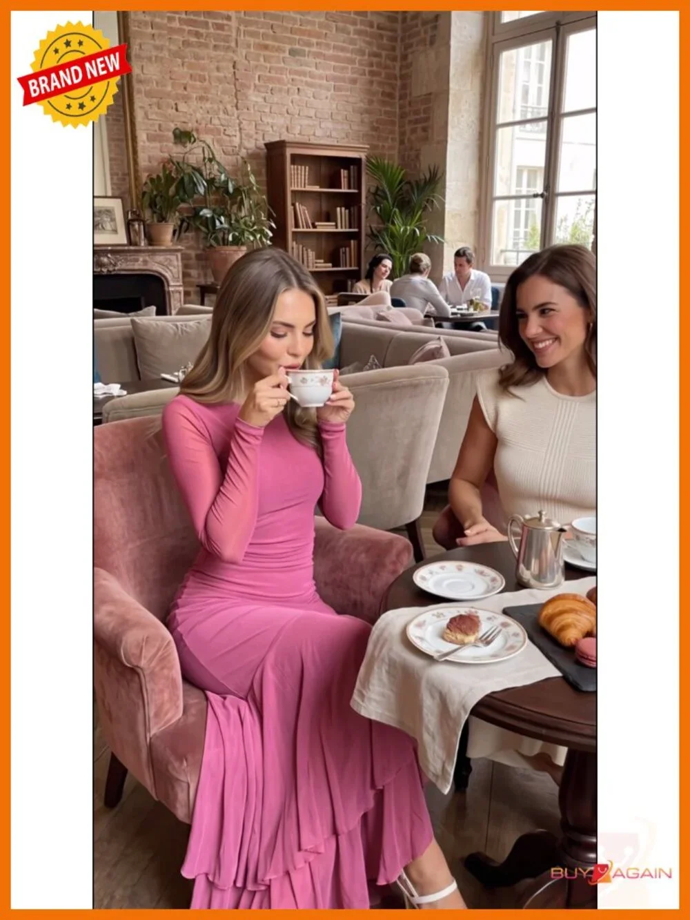 Women's Maxi Dress Long Sleeve Wedding Guest Cocktail Mermaid Formal